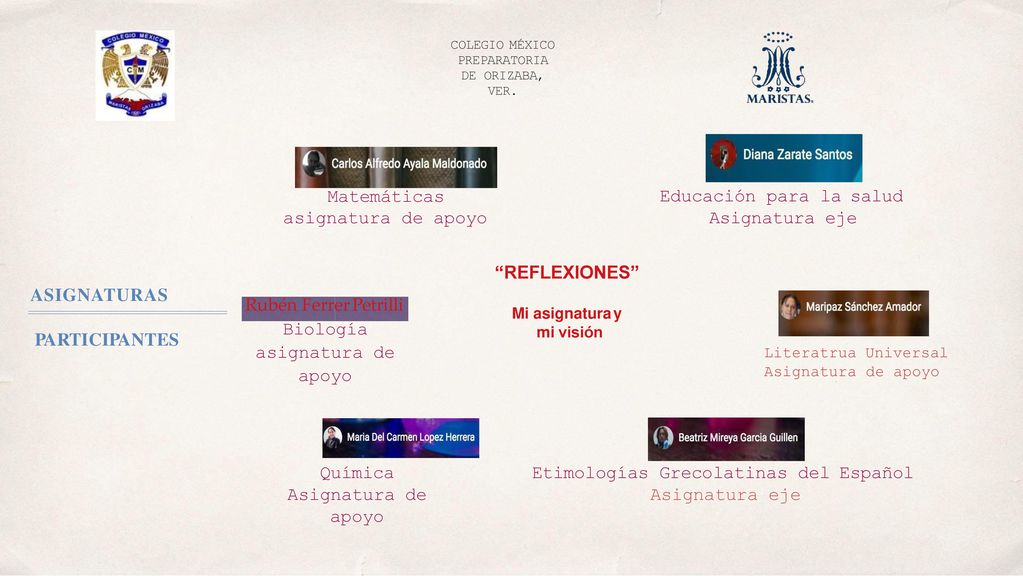 Matemáticas asignatura de apoyo Educación para la salud Asignatura eje
