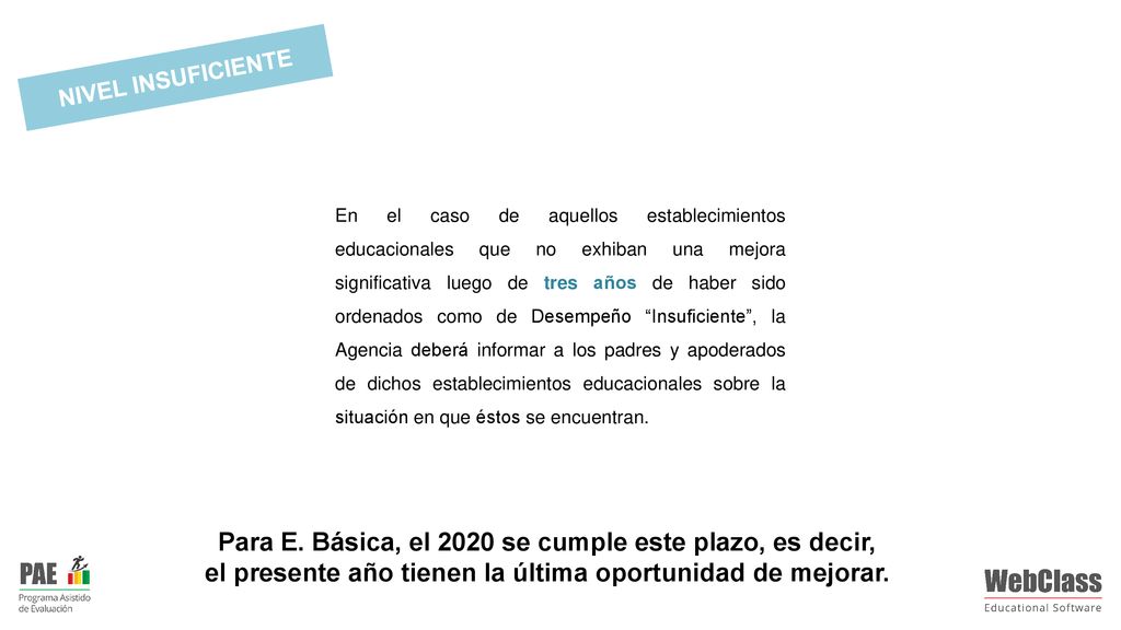 el presente año tienen la última oportunidad de mejorar.
