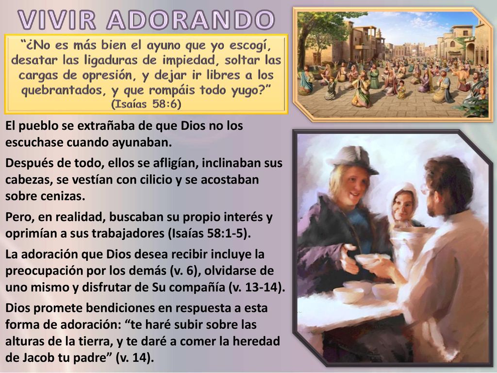 El pueblo se extrañaba de que Dios no los escuchase cuando ayunaban.
