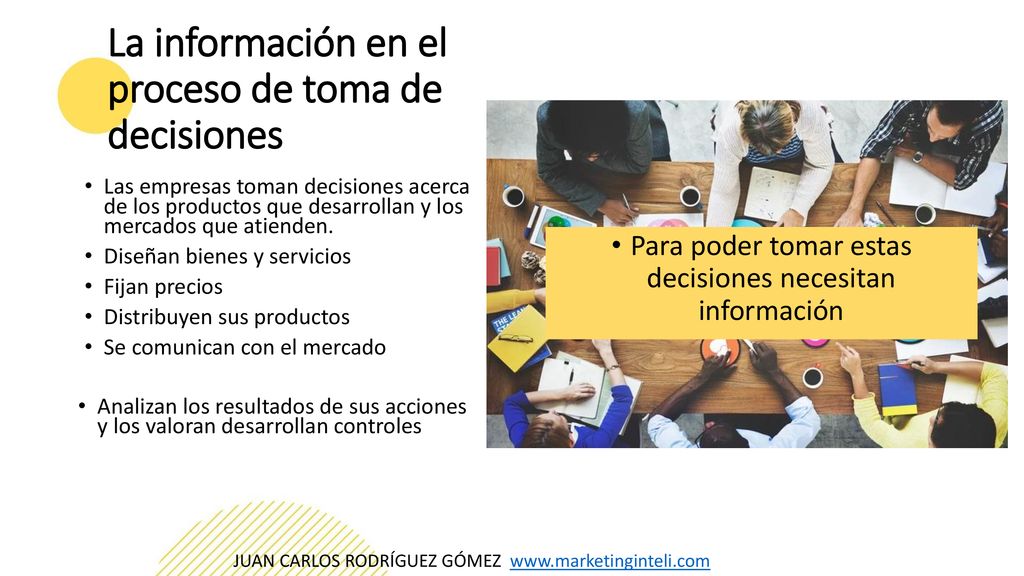 La información en el proceso de toma de decisiones
