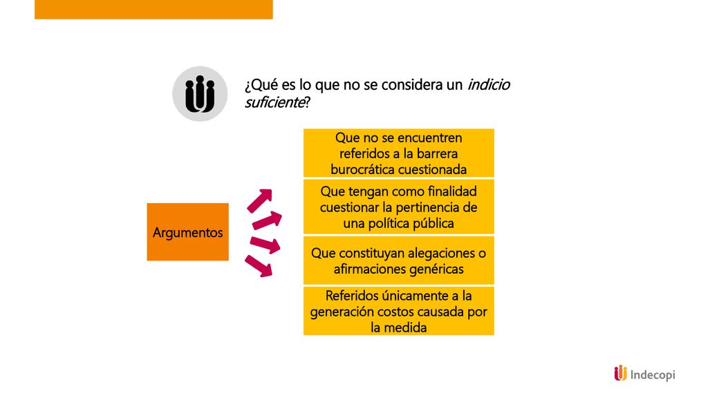 ¿Qué es lo que no se considera un indicio suficiente