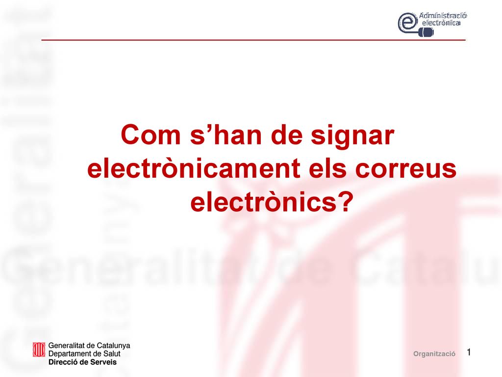 Com s’han de signar electrònicament els correus electrònics