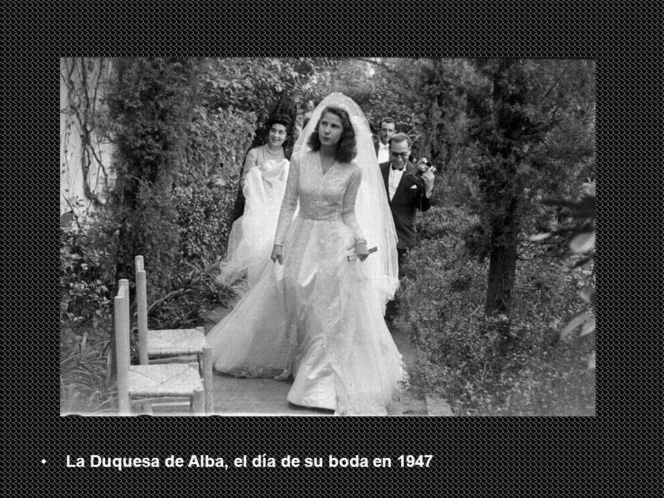 La Duquesa de Alba, el día de su boda en 1947