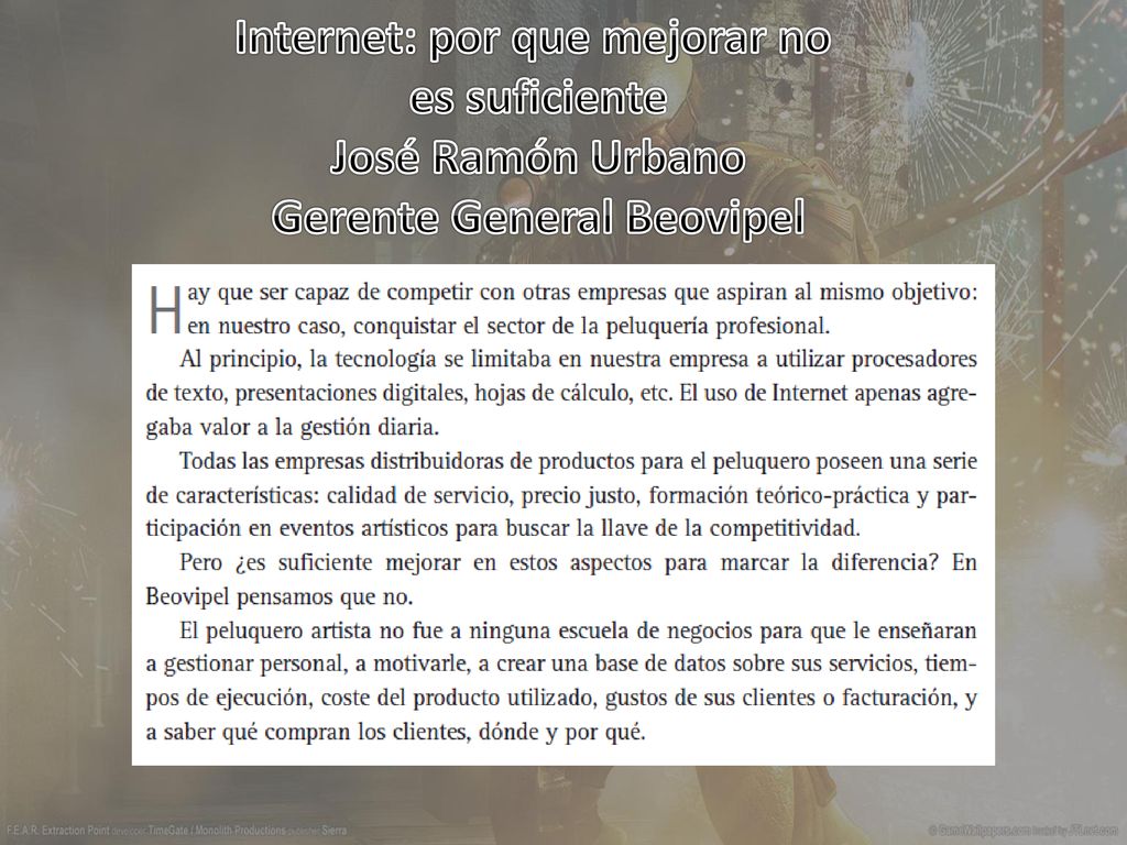 Internet: por que mejorar no Gerente General Beovipel