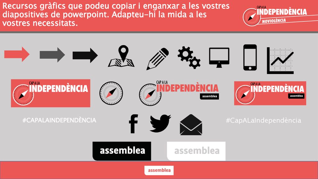 Recursos gràfics que podeu copiar i enganxar a les vostres diapositives de powerpoint. Adapteu-hi la mida a les vostres necessitats.