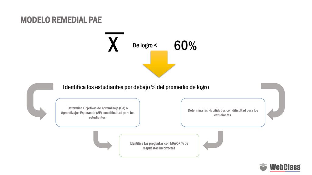X 60% TITULOS EN MAYUSCULA MODELO REMEDIAL PAE De logro <