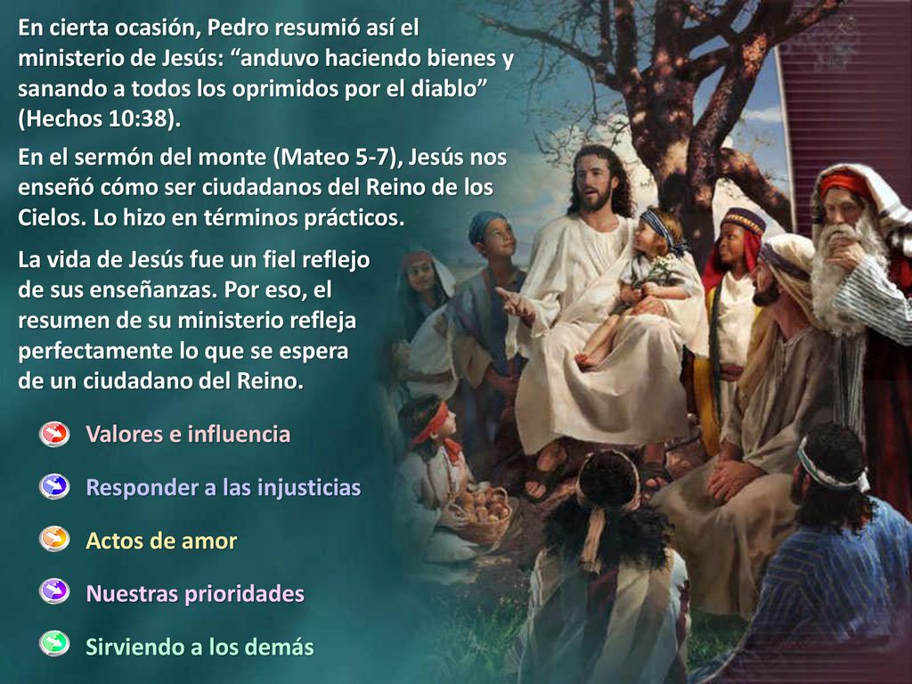 En cierta ocasión, Pedro resumió así el ministerio de Jesús: anduvo haciendo bienes y sanando a todos los oprimidos por el diablo (Hechos 10:38).