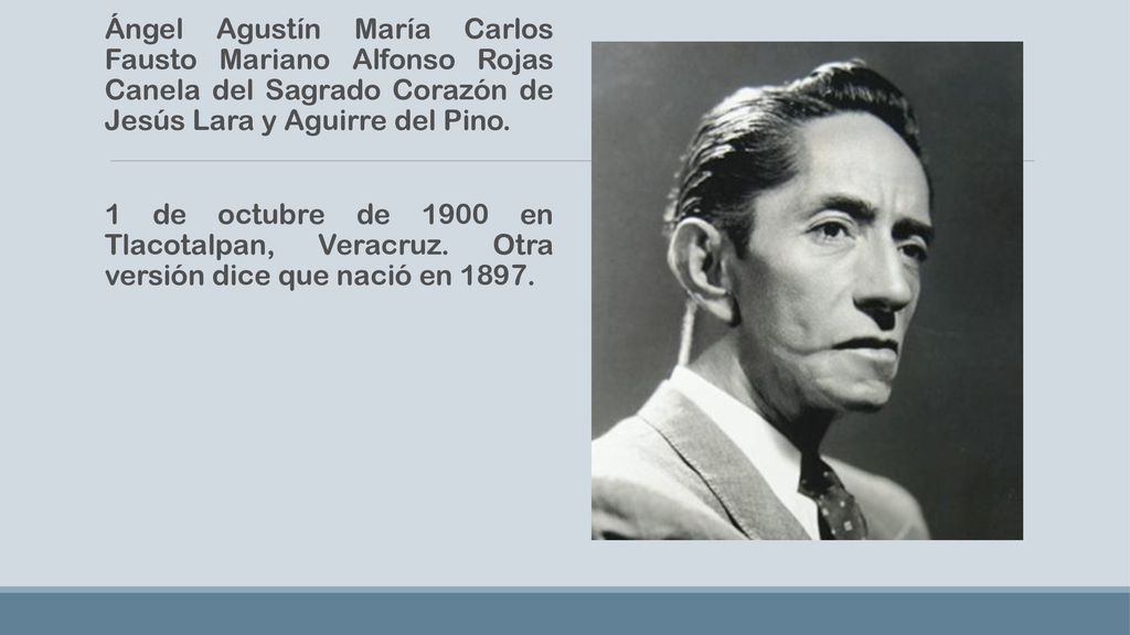 Ángel Agustín María Carlos Fausto Mariano Alfonso Rojas Canela del Sagrado Corazón de Jesús Lara y Aguirre del Pino.
