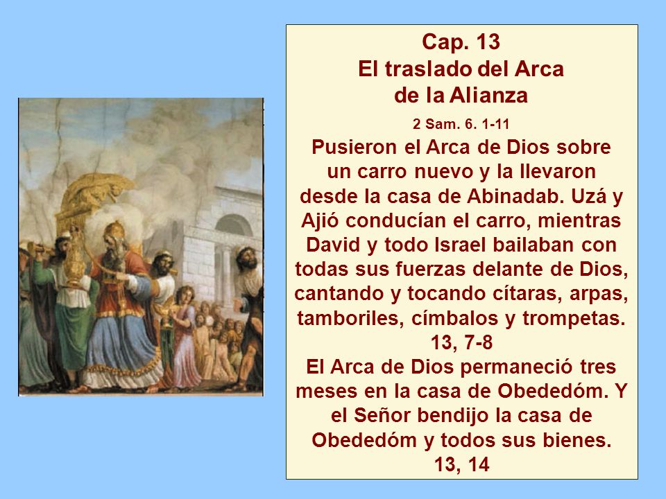 Pusieron el Arca de Dios sobre un carro nuevo y la llevaron