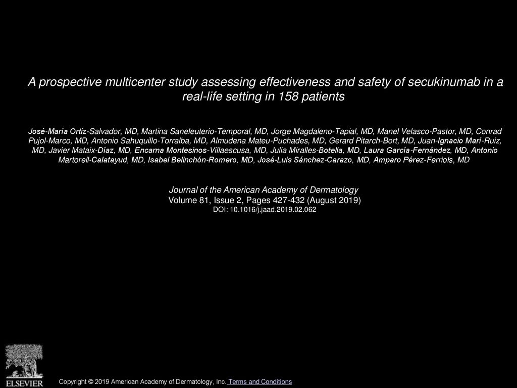 A prospective multicenter study assessing effectiveness and safety of secukinumab in a real-life setting in 158 patients