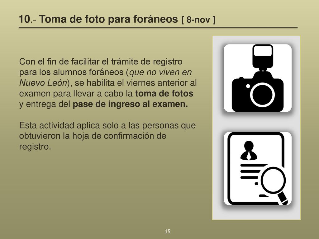 10.- Toma de foto para foráneos [ 8-nov ]
