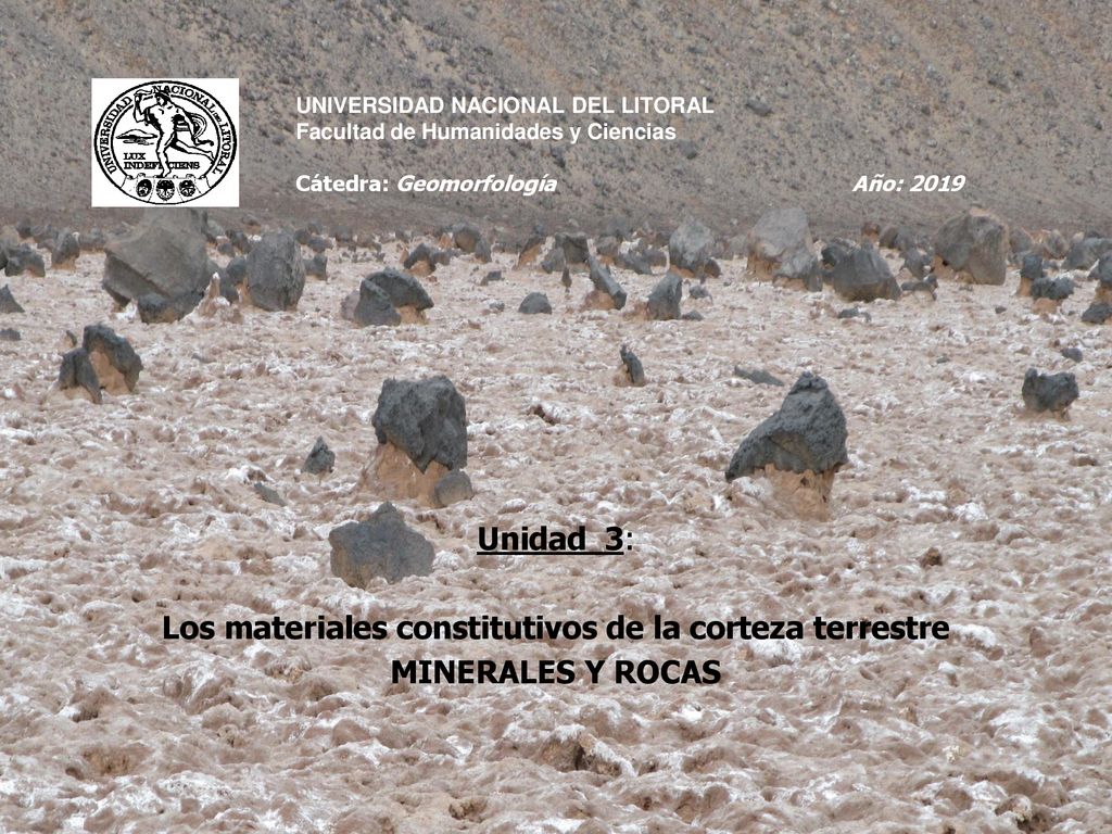 Los materiales constitutivos de la corteza terrestre