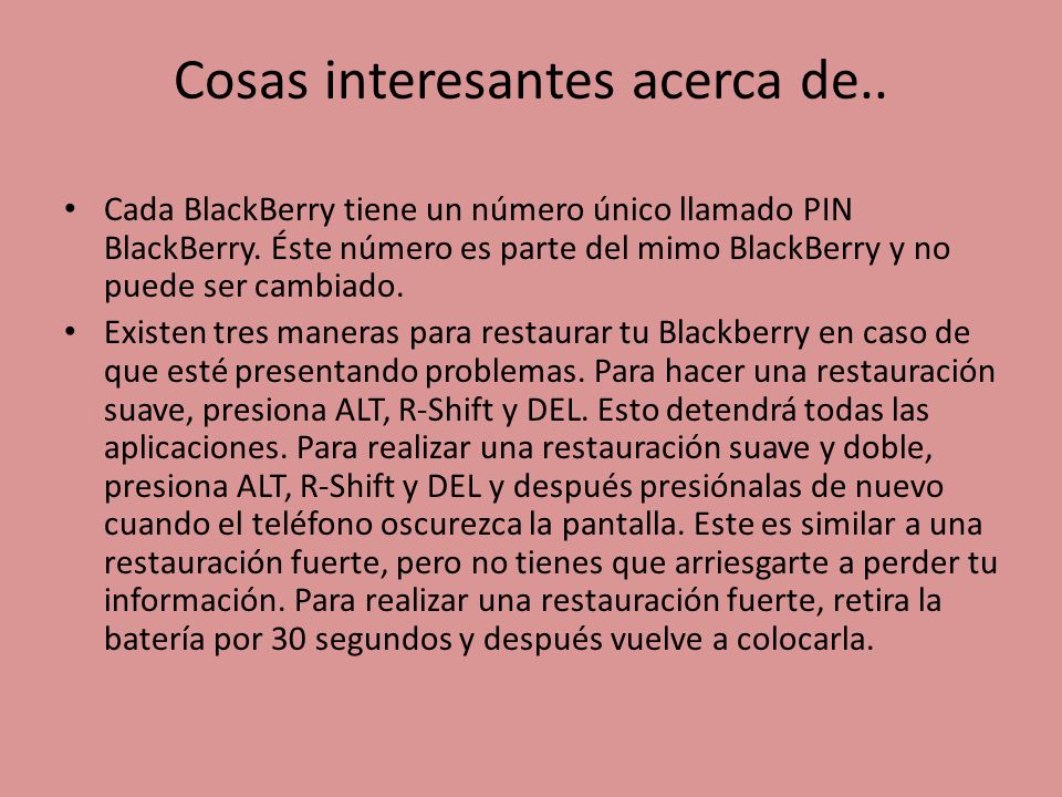 Cosas interesantes acerca de..