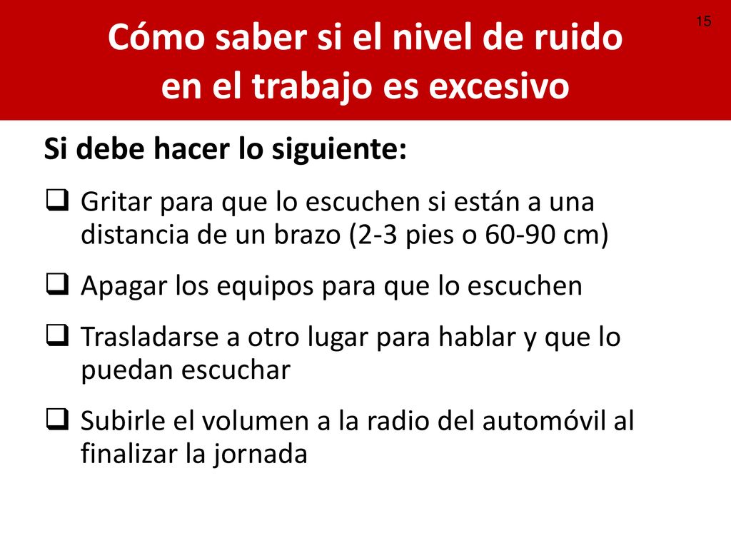 Cómo saber si el nivel de ruido en el trabajo es excesivo