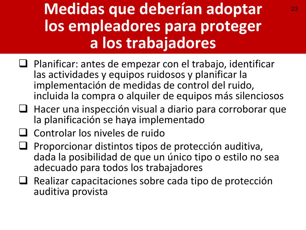 Medidas que deberían adoptar los empleadores para proteger a los trabajadores