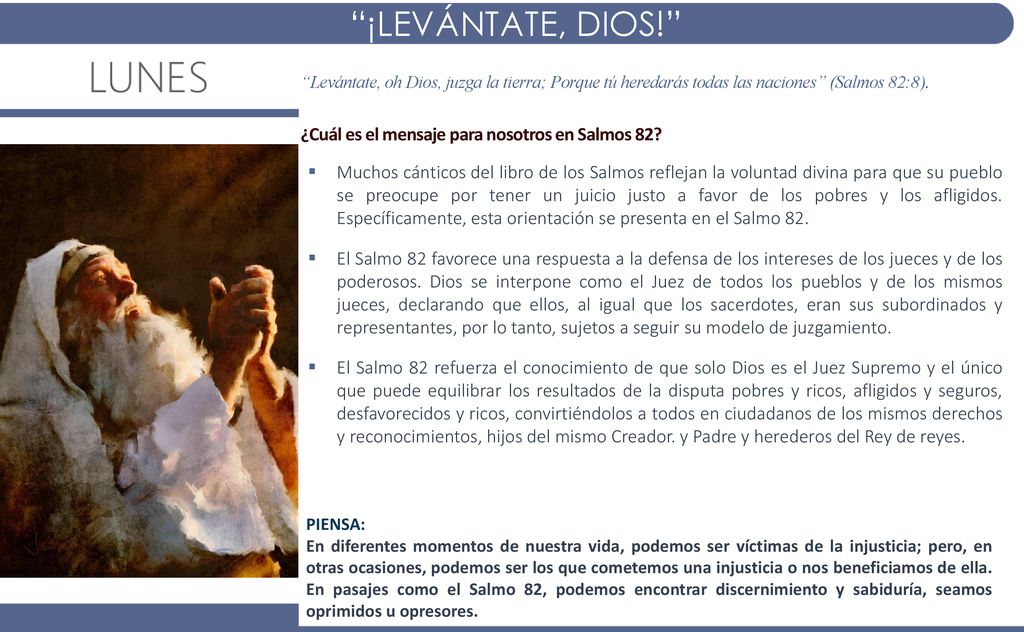 ¡LEVÁNTATE, DIOS! ¿Cuál es el mensaje para nosotros en Salmos 82
