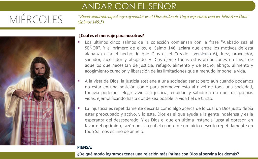 ANDAR CON EL SEÑOR ¿Cuál es el mensaje para nosotros