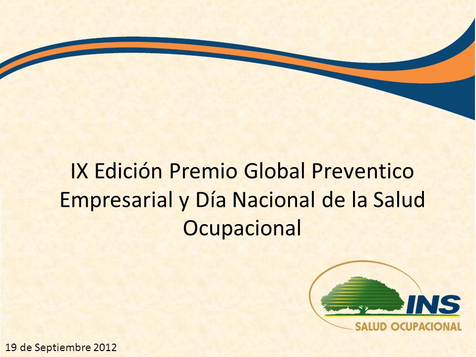 IX Edición Premio Global Preventico Empresarial y Día Nacional de la Salud Ocupacional
