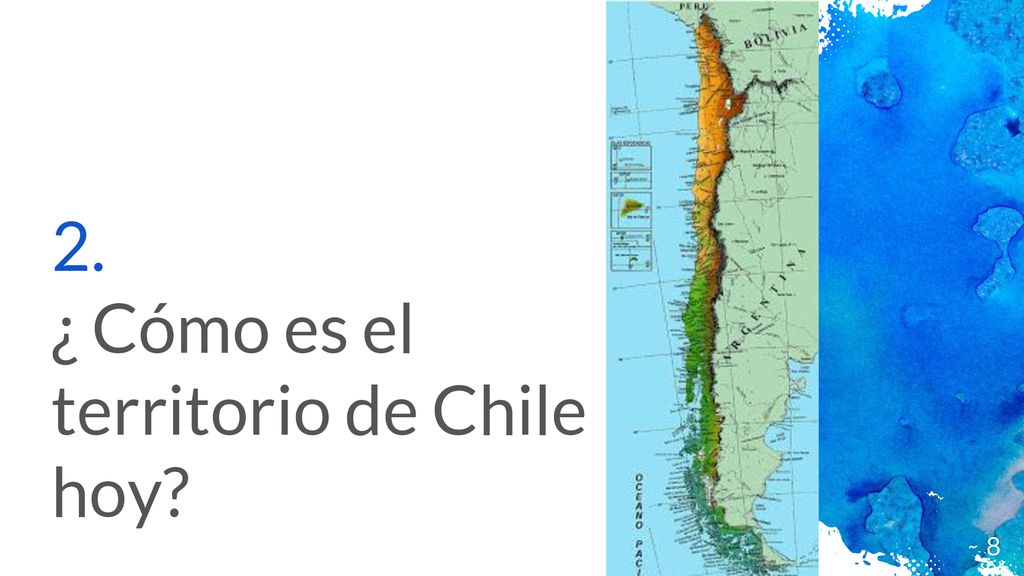 2. ¿ Cómo es el territorio de Chile hoy