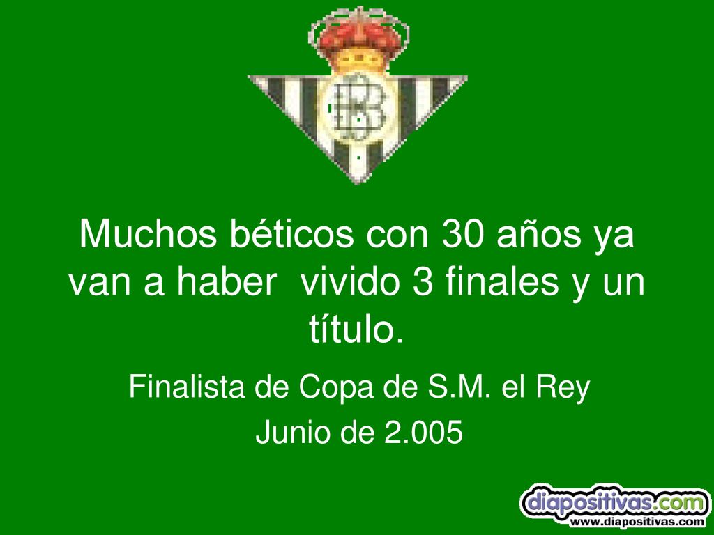 Finalista de Copa de S.M. el Rey Junio de 2.005