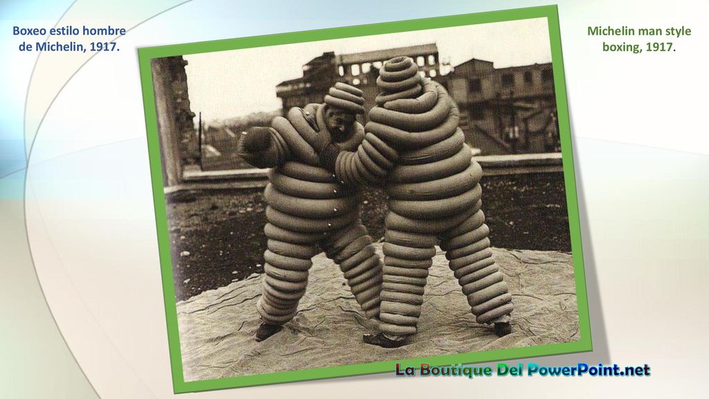 Boxeo estilo hombre de Michelin, La Boutique Del PowerPoint.net