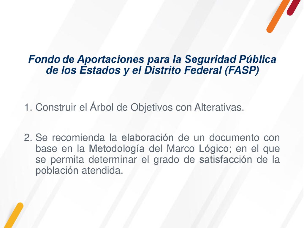 Fondo de Aportaciones para la Seguridad Pública de los Estados y el Distrito Federal (FASP)