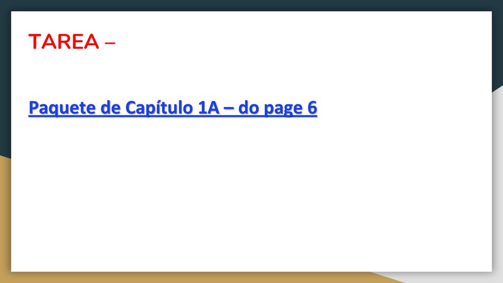TAREA – Paquete de Capítulo 1A – do page 6