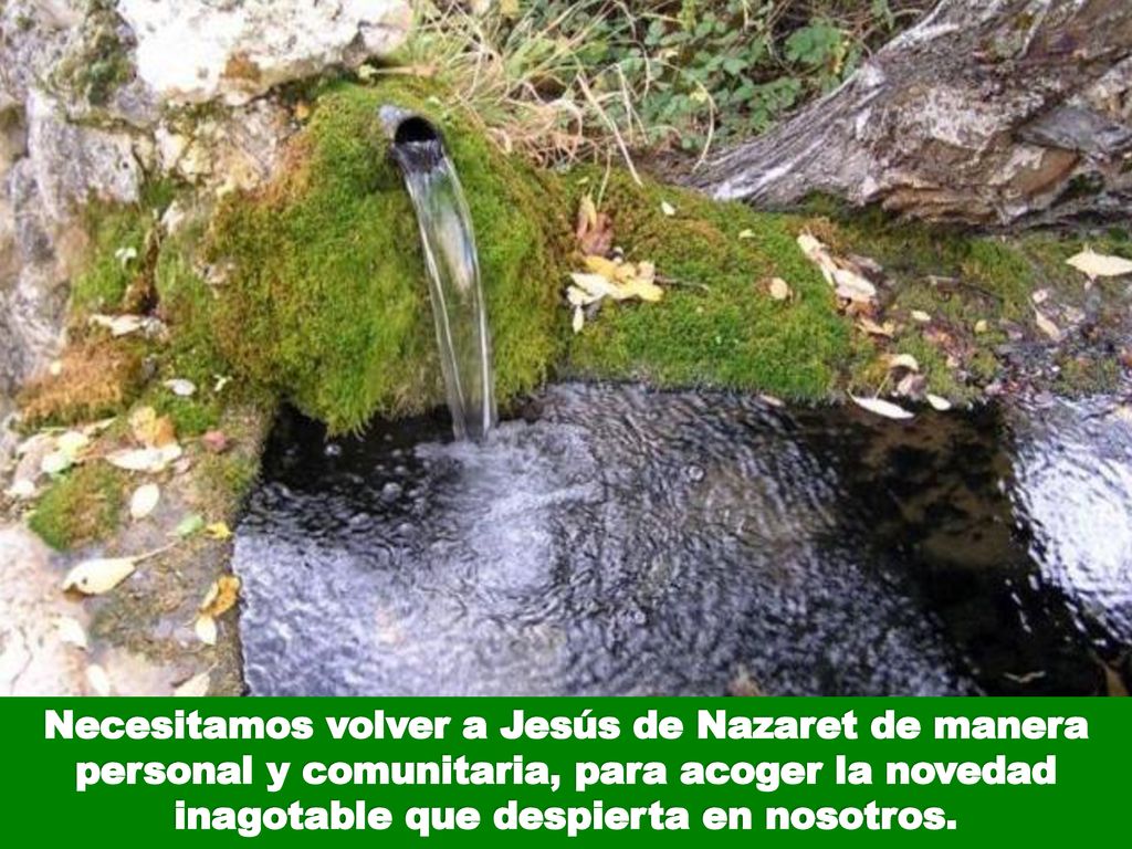 Necesitamos volver a Jesús de Nazaret de manera personal y comunitaria, para acoger la novedad inagotable que despierta en nosotros.
