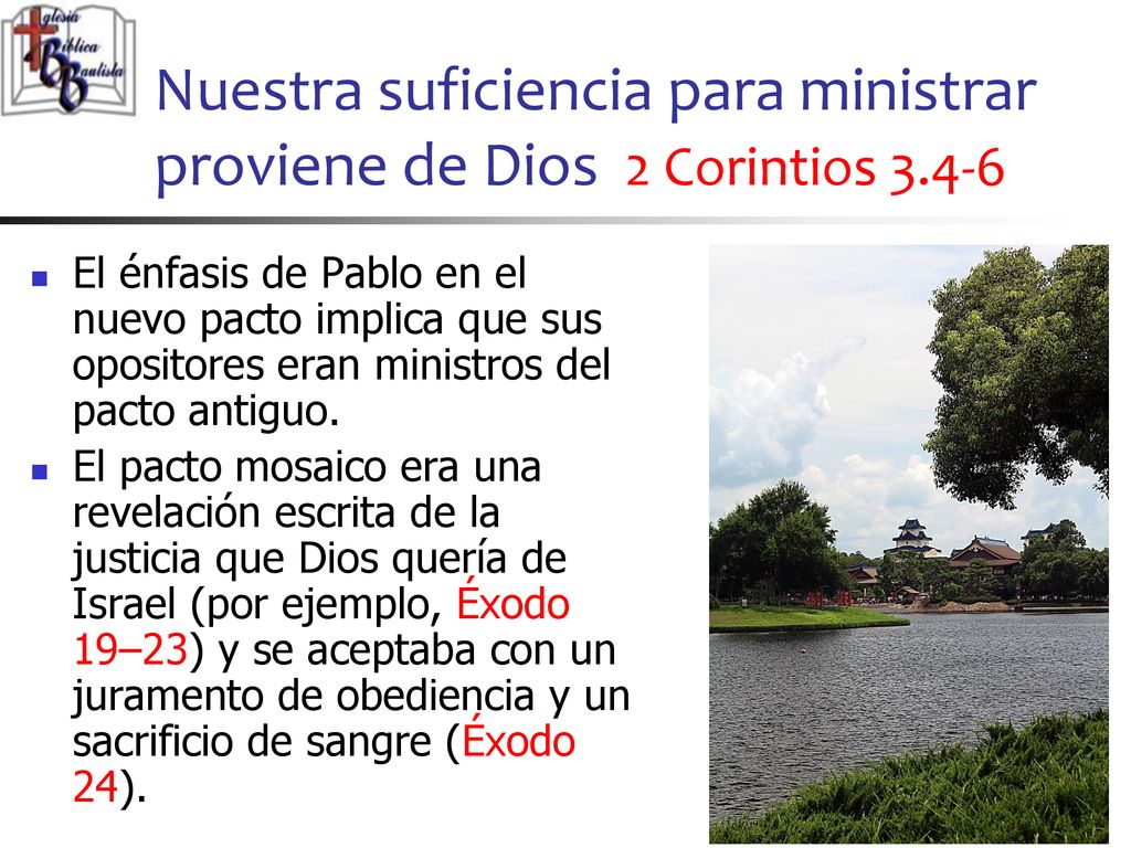 Nuestra suficiencia para ministrar proviene de Dios 2 Corintios 3.4-6