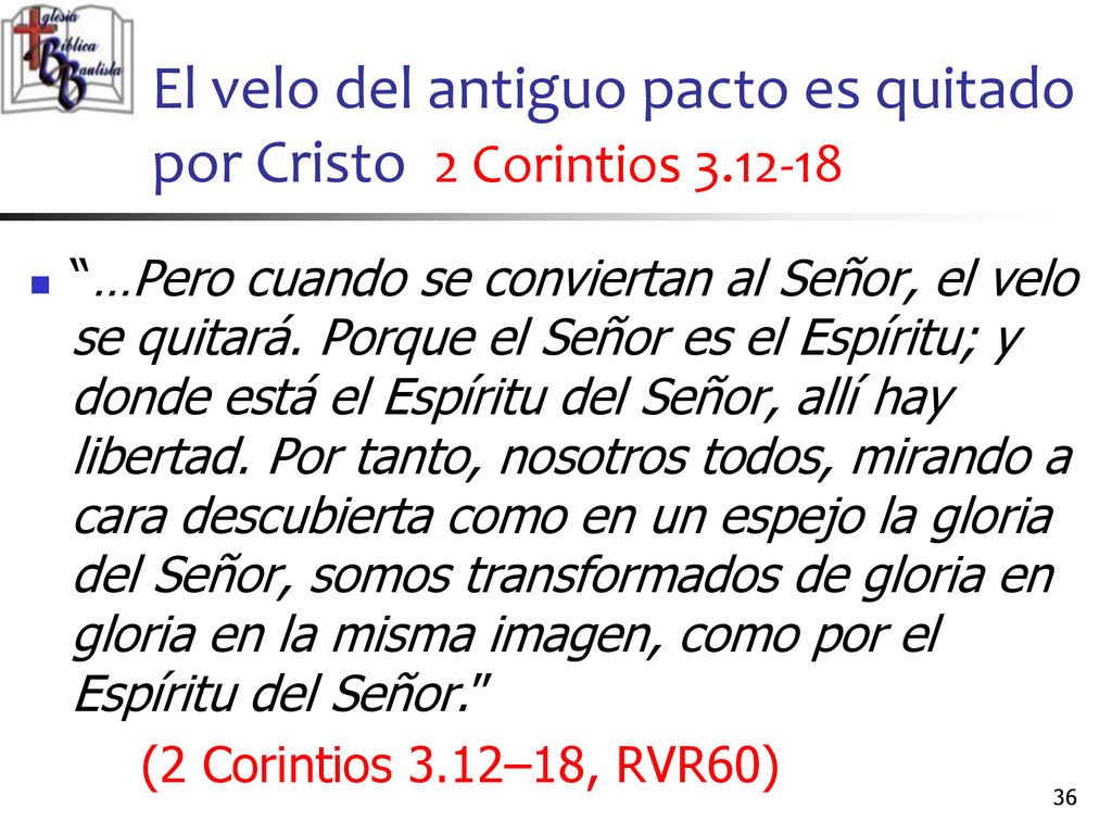 El velo del antiguo pacto es quitado por Cristo 2 Corintios