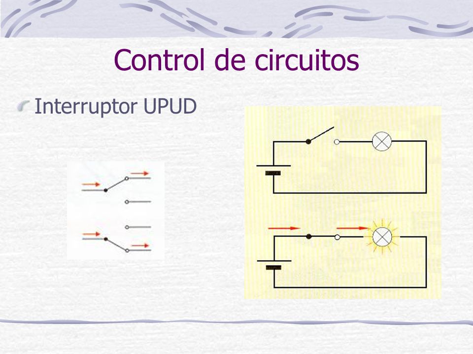 Control de circuitos Interruptor UPUD