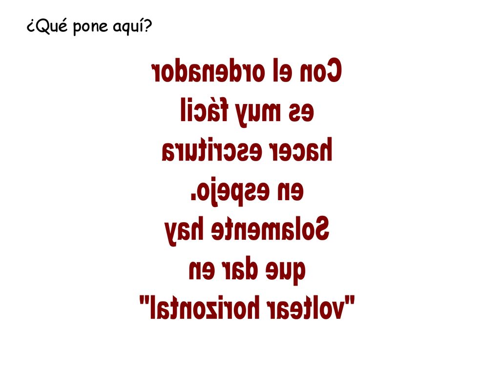 ¿Qué pone aquí Con el ordenador es muy fácil hacer escritura