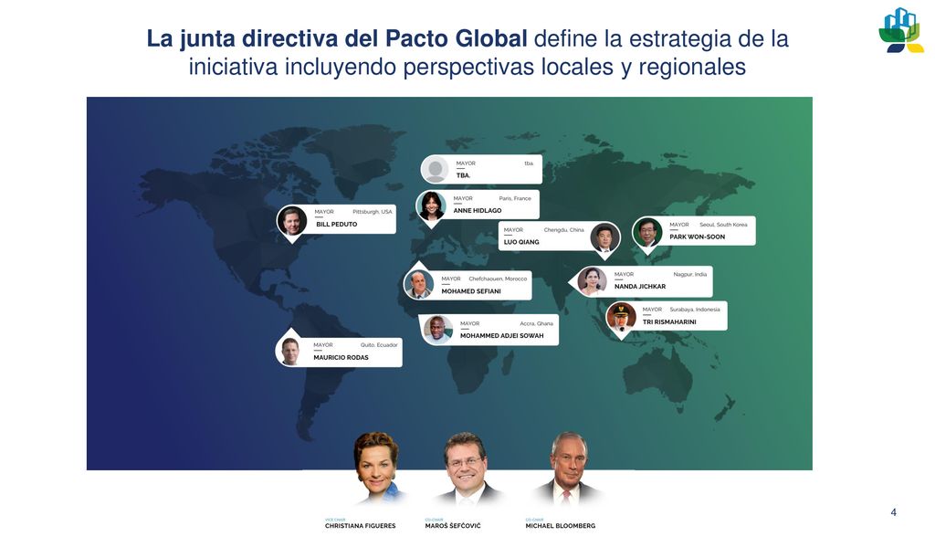 La junta directiva del Pacto Global define la estrategia de la iniciativa incluyendo perspectivas locales y regionales