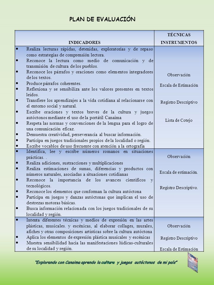 TÉCNICAS INSTRUMENTOS