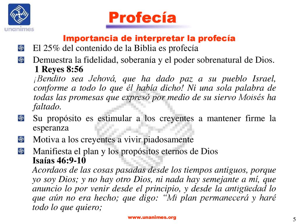 Profecía El 25% del contenido de la Biblia es profecía