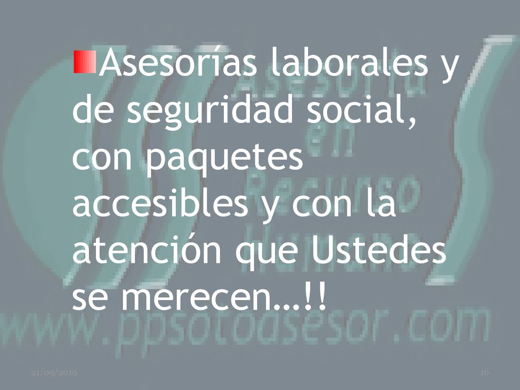 Asesorías laborales y de seguridad social, con paquetes accesibles y con la atención que Ustedes se merecen…!!