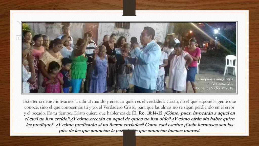 Conclusión Campaña evangelística. en Veracruz, Ver. Noches de Victoria