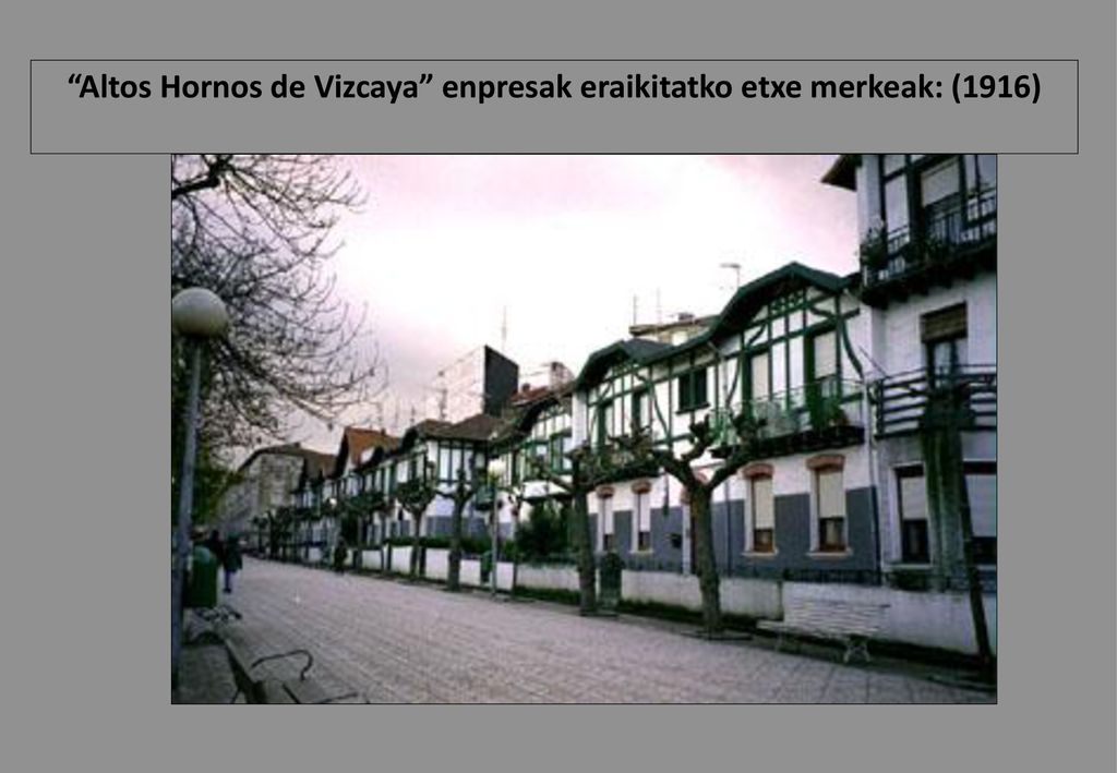 Altos Hornos de Vizcaya enpresak eraikitatko etxe merkeak: (1916)