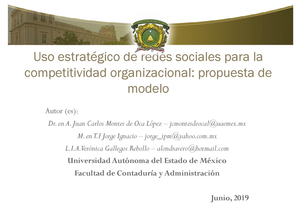 Uso estratégico de redes sociales para la competitividad organizacional: propuesta de modelo