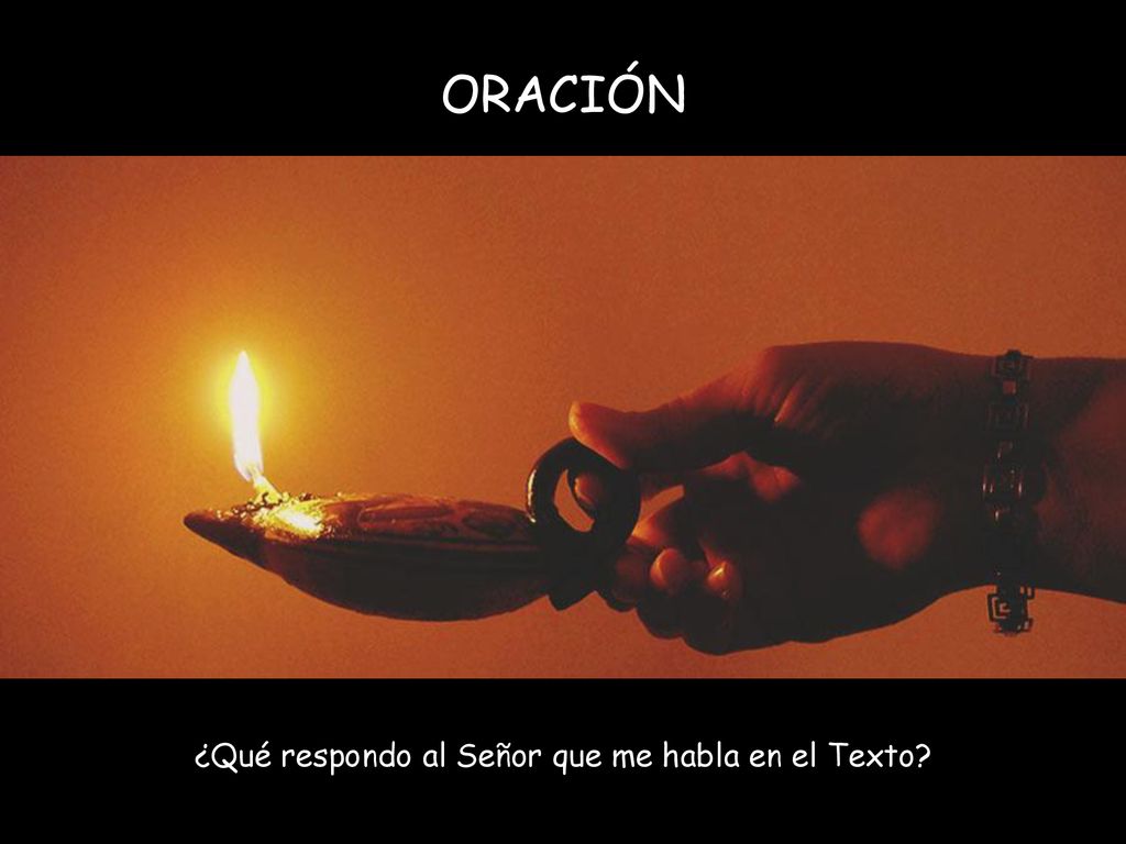 ¿Qué respondo al Señor que me habla en el Texto