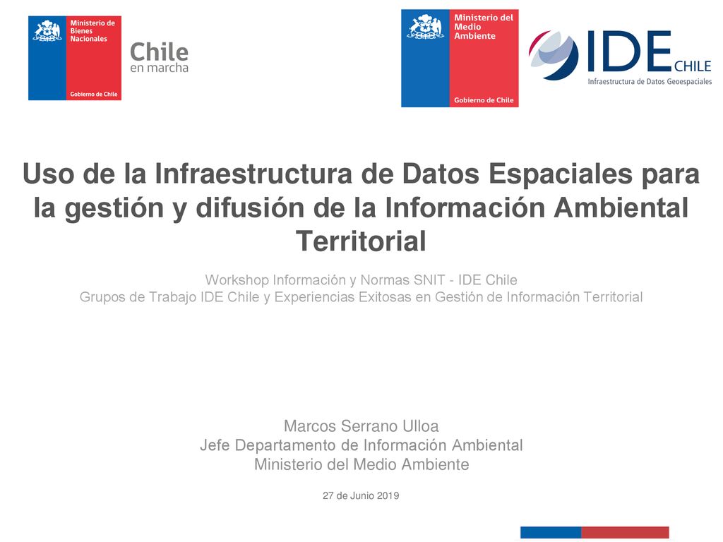 Uso de la Infraestructura de Datos Espaciales para la gestión y difusión de la Información Ambiental Territorial
