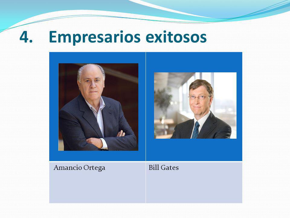 Empresarios exitosos Amancio Ortega Bill Gates