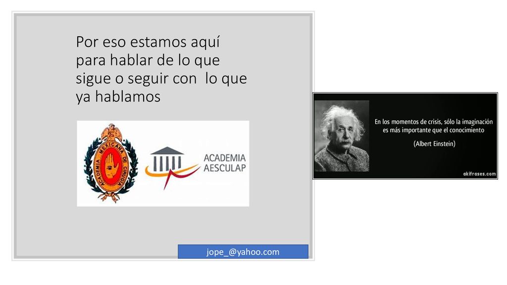Por eso estamos aquí para hablar de lo que sigue o seguir con lo que ya hablamos