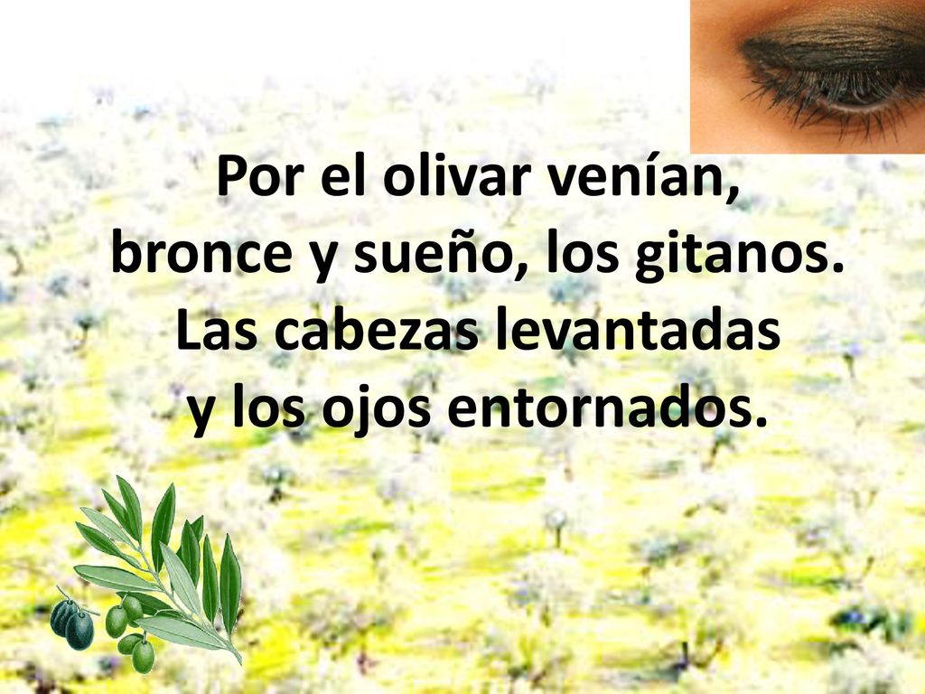 Por el olivar venían, bronce y sueño, los gitanos