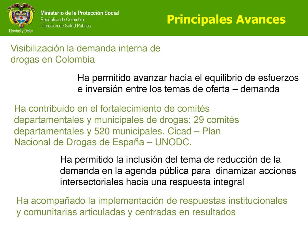 Ministerio de la Protección Social República de Colombia Dirección de Salud Publica