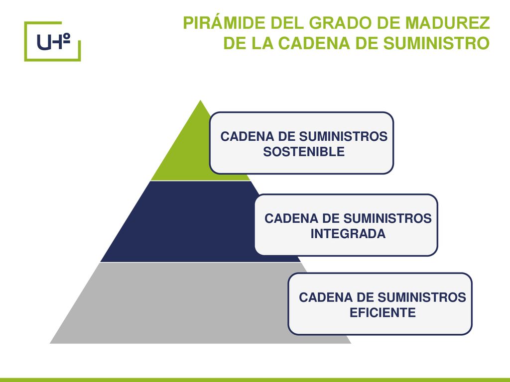 PIRÁMIDE DEL GRADO DE MADUREZ DE LA CADENA DE SUMINISTRO