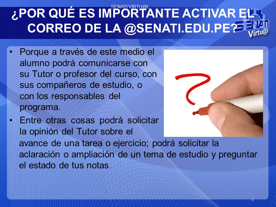 ¿POR QUÉ ES IMPORTANTE ACTIVAR EL CORREO DE