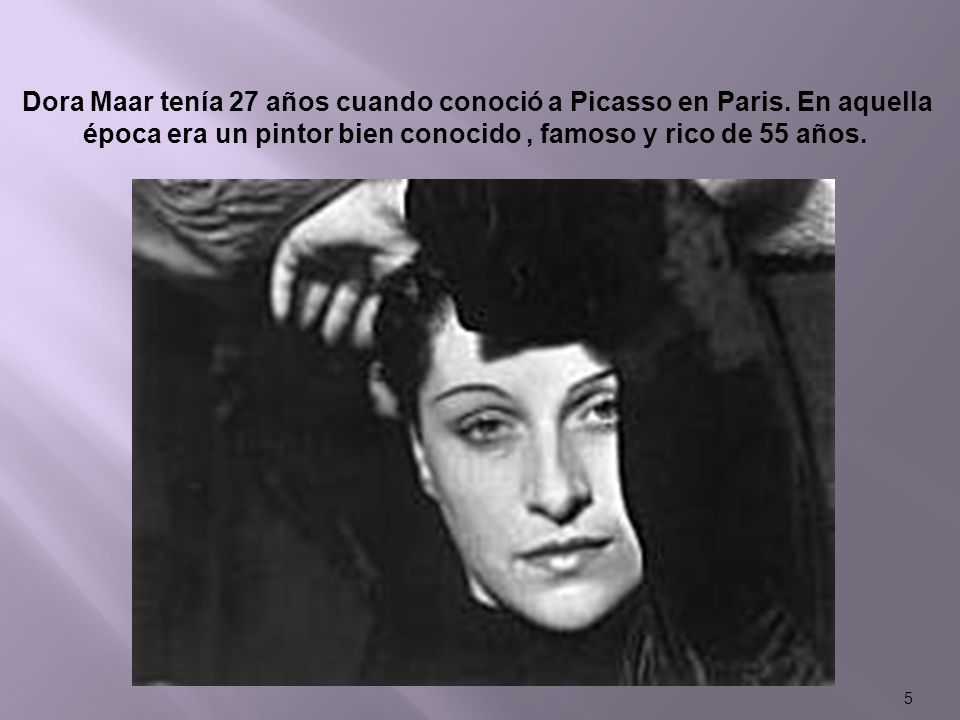 Dora Maar tenía 27 años cuando conoció a Picasso en Paris