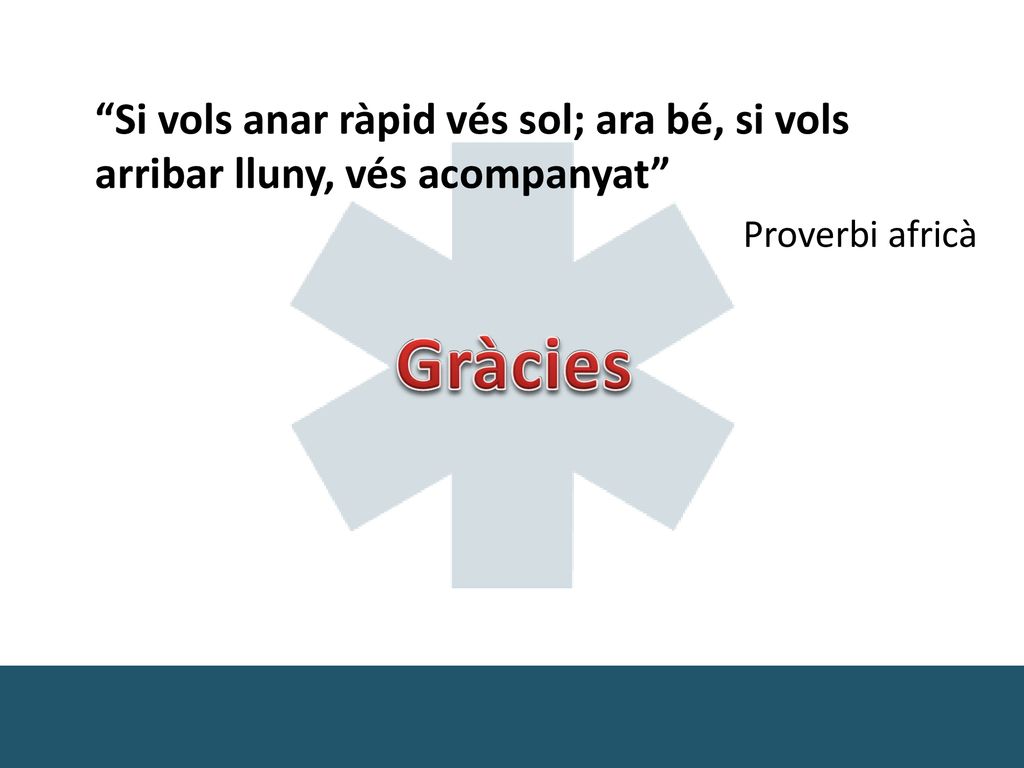 Si vols anar ràpid vés sol; ara bé, si vols arribar lluny, vés acompanyat