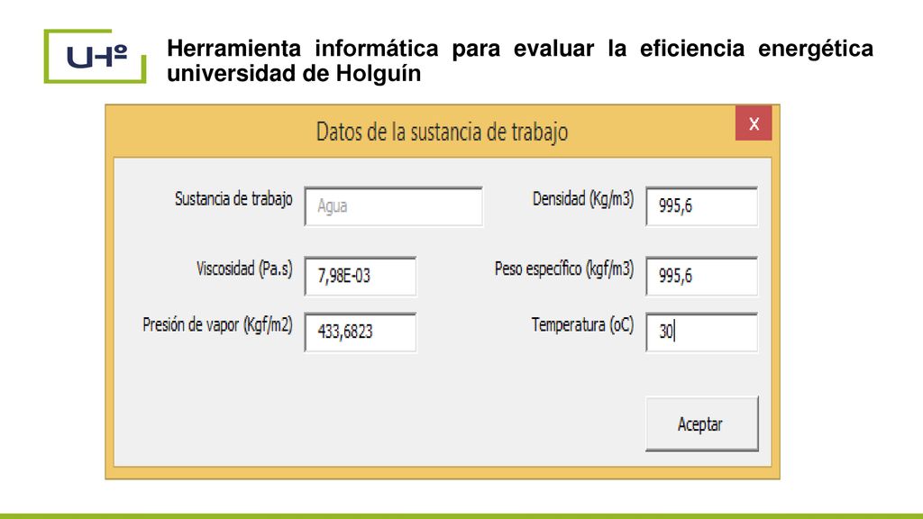 Herramienta informática para evaluar la eficiencia energética universidad de Holguín
